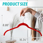 Velvet Hangers 50 Pack – Slim Non-Slip Flocked Hangers - Image 6