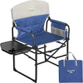 SUNNYFEEL Camping Directors Chair, Heavy Duty,Oversized Portable Folding Chair with Side Table, Pocket for Beach, Fishing,Trip,Picnic,Lawn,Concert Outdoor Foldable Camp Chairs by SunnyFeelCamping