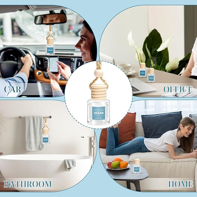 AROIC Car Air Freshener 6 Pack, Long Lasting Fresh Aroma Diffuser Set - Image 8