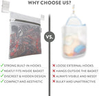 2Pcs Mesh Laundry Bags for Delicates w/Hooks, Hanging Durable Laundry Mesh Wash - Image 6