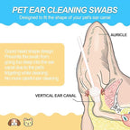 Dog Ear Cleaning Swabs 130pcs – Gourd-Shaped Cotton Tips - Image 2