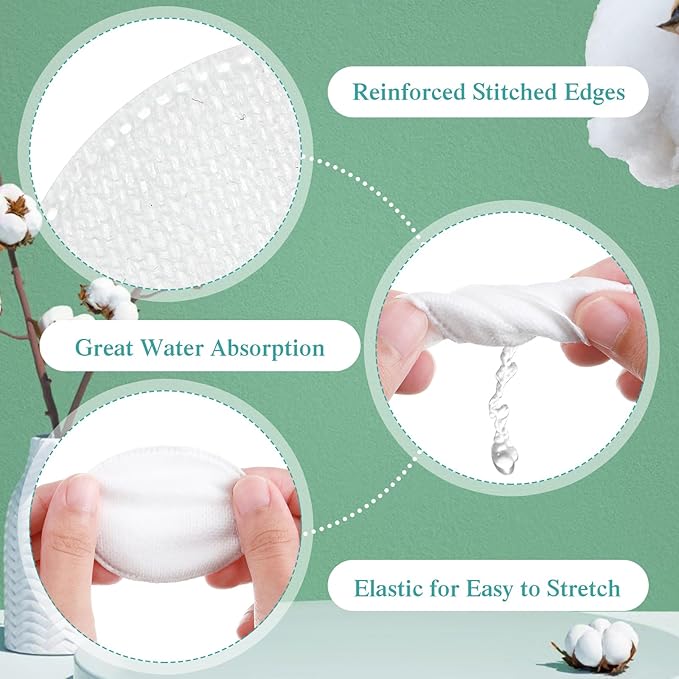 Maxcheck 2000 Pcs Cotton Rounds Bulk Exfoliating Rounds - Image 3