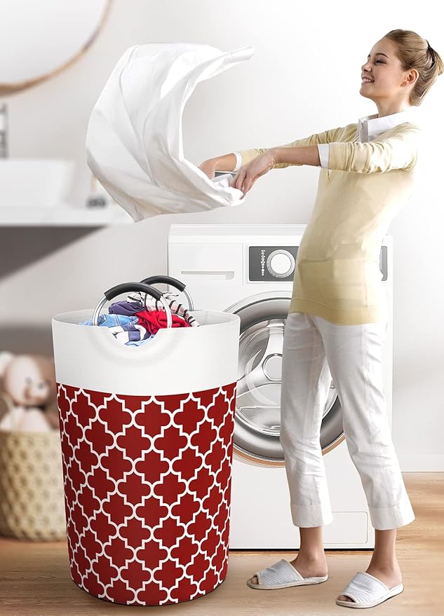 Large Laundry Basket Laundry Hamper Bag Washing Bin Clothes Bag Collapsible Tall - Image 6