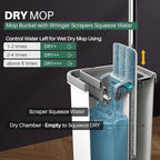 JOYMOOP Mop and Bucket with Wringer Set, Hands Free Flat Floor Mop and Bucket - Image 3