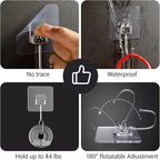 Large Adhesive Hooks, Waterproof & Rustproof Wall Hook - Image 4