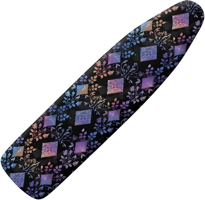 Ikat Rhombus Ironing Board Cover 54x15 inches, Gradient Leaf Geometric Graphic by Daulesho