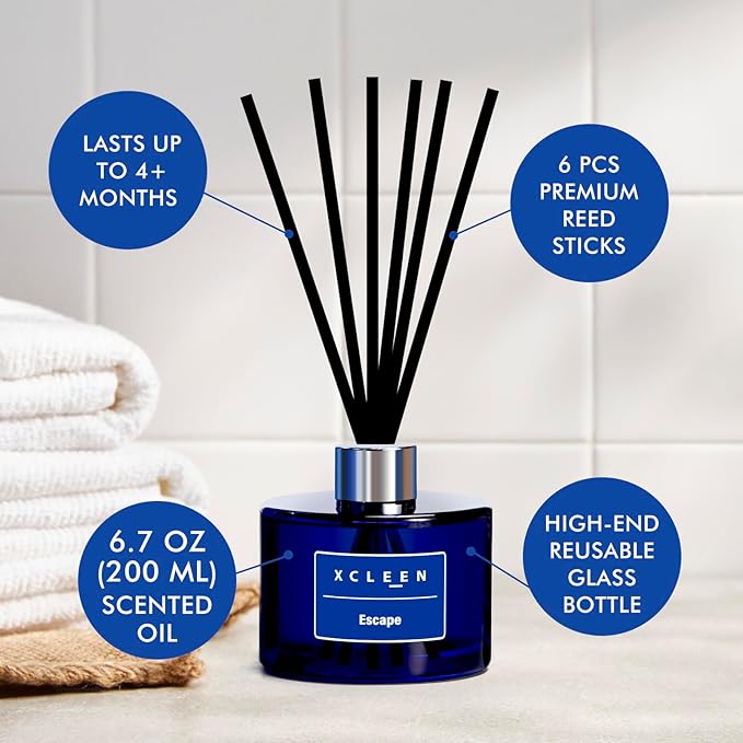 Reed Diffuser, 6.7 Oz Escape Scented Diffuser - Image 3
