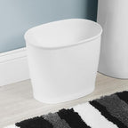 iDesign Slim Plastic Bathroom Trash Can, Small Garbage Bin - Image 3