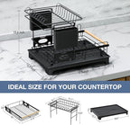 2 Tier Dish Drying Rack, Large-Capacity Dish Rack - Image 2