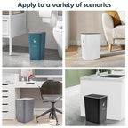 XPIY Trash Can with Lid, 2 Pack 4 Gallons/15 Liters Garbage Can with Press Top - Image 7