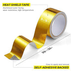 Aluminum Foil Tape, 2in x 33FT Fiberglass Heat Shield Tape, Exhaust Heat - Image 2