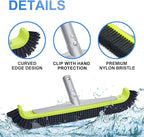 Sepetrel 17.5" Pool Brush Head for Cleaning Walls, Heavy Duty Inground/Above - Image 3