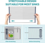Extra Large Expandable Roll Up Dish Drying Rack Up to 22.8''with 2 Storage - Image 5