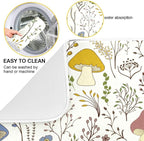 Cute Mushroom Wild Plant Dish Drying Mat - Image 4