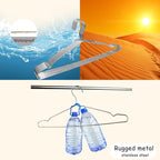 Extra Wide Wire Hangers for Plus Size Clothes, 19.6 Inch Stainless Steel Plus - Image 4