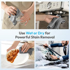 Microfiber Cleaning Cloth 12"X12" 24 Pack Grey Lint Free Microfiber Towels - Image 4