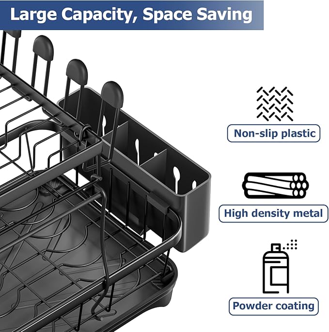Dish Drying Rack 2-Tier Dish Racks - Image 5