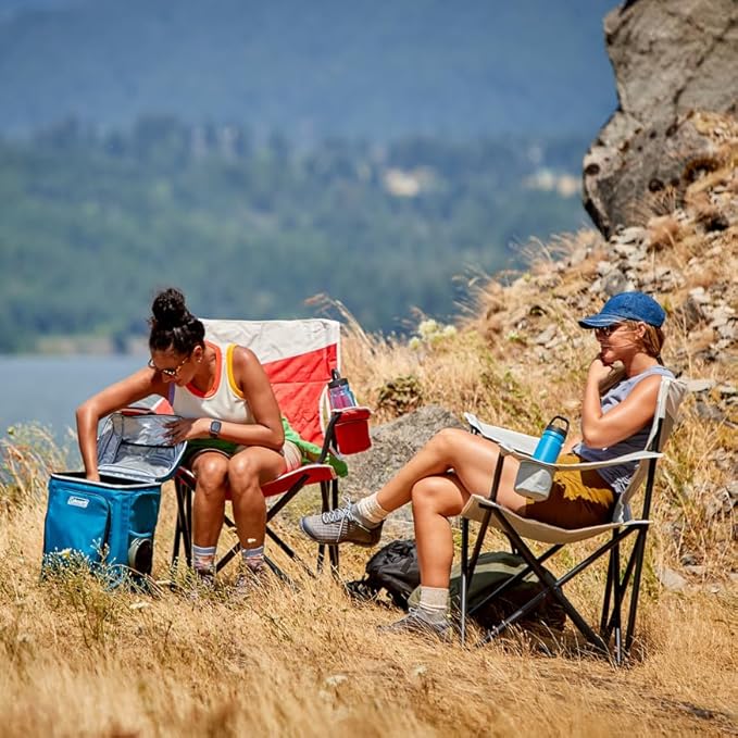 Coleman Big-N-Tall Camping Chair with Cup Holder & Side Pocket, Water-Resistant XL Outdoor Seat Supports up to 600 lbs, Great for Camping, Tailgating, Firepits, Patio, & More - Image 6