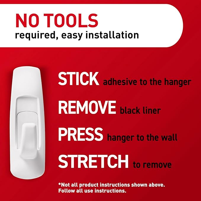 Command 5 lb Large Utility Hooks, 14 Hooks and 16 Strips, Damage-Free Hanging - Image 6
