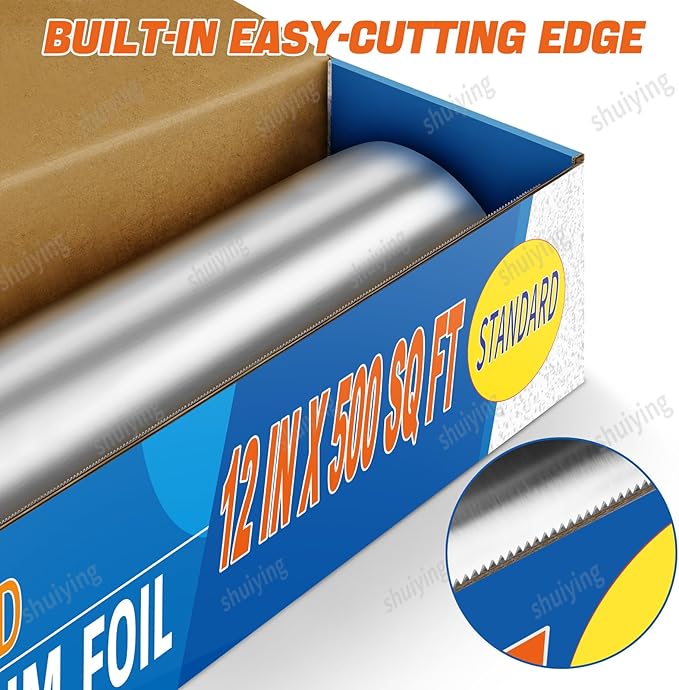 Standard Aluminum Foil 12" x 500 Sq Ft - Image 3