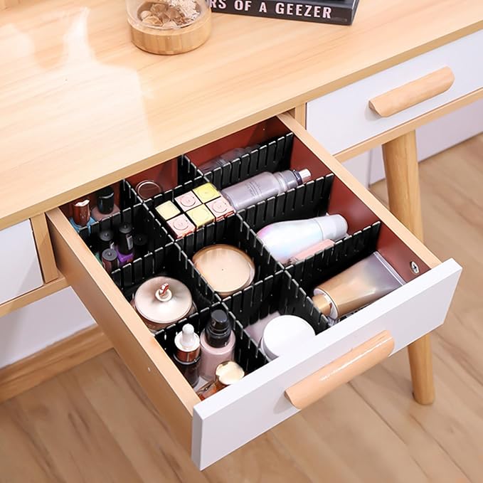 ShineMe Drawer Dividers 8pcs Adjustable Plastic Divider Household Storage - Image 4