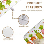 Easter Spring Dish Drying Mats Cute Bunny Dish Mat Easter colorful Carrots - Image 2