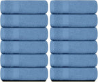 White Classic Luxury Cotton Washcloths 13x13 Inch - Image 2