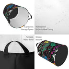 Colorful Game Joysticks Laundry Hamper Bag, Video Game Controller Background - Image 3