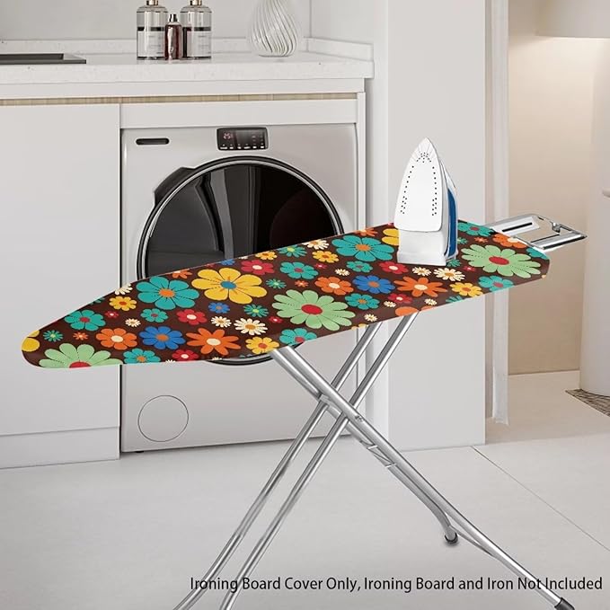 Hippie Flower Design Extra Thick Ironing Board Covers - Image 2
