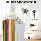 Legging Organizer for Closet, Metal Yoga Pants Hangers 4 Pack w/10 Clips Holds - Image 5
