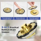 Metal 2 Pack Bathtub Drain Stopper - Image 7