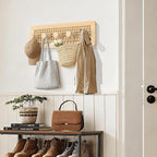 Homode Wooden Wall Hooks, Wall Mounted Coat Rack - Image 5