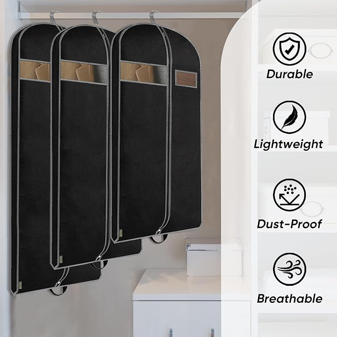 BALEINE 1PK Heavy Duty Garment Bag - Image 4