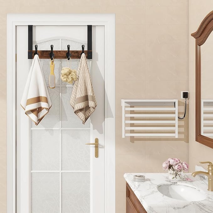 Homode Over The Door Hooks Heavy Duty, Wood Over Door Hanger Hook - Image 4
