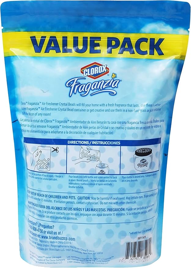 Clorox Fraganzia Crystal Beads Air Freshener, Long Lasting Room Deodorizer and - Image 2