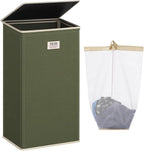 SOLEDI Laundry Hamper with Lid 100L Large & Tall Collapsible Laundry Basket by SOLEDI