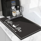Absorbent Coffee Mat, Fashion Dish Drying Mat by CooRug