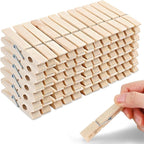 Phinus 72 Pcs Wooden Clothes Pins, 2.9 Inch Clothes Pins by Phinus