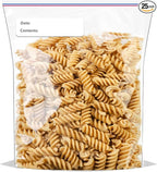 Large Plastic Bags With Zipper Top and Writable White Block, 2 Gallon, 2-Mil by Cupplation