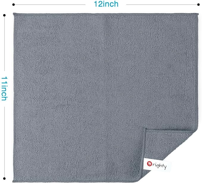 Orighty Grey Microfiber Cleaning Cloth, Microfiber Towels - Image 4