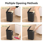 3 Pack Bathroom Trash Can 2.6 Gallon Small Touchless Automatic Motion Sensor - Image 6