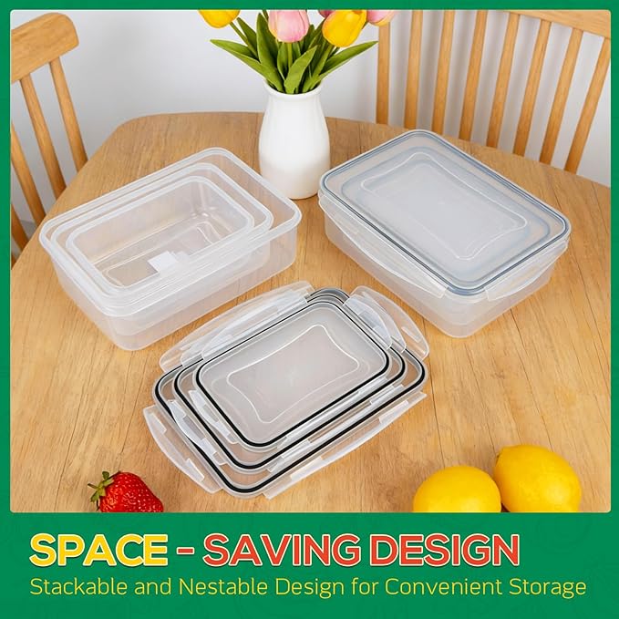 6 Pack Large Food Storage Containers - Image 8