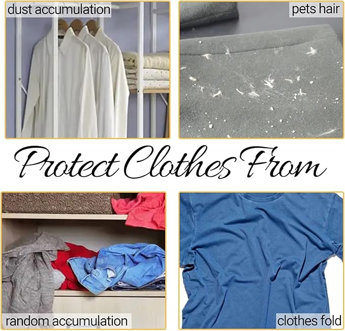 50 Pack 23.6x40inch Clear Plastic Clothes Covers - Image 4