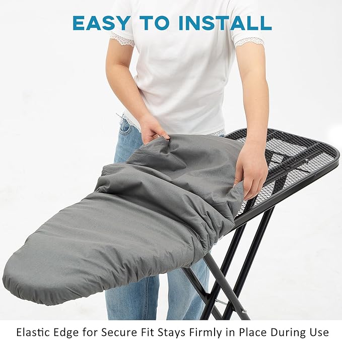 Small Ironing Board Cover 13"x43", RAINHOL Iron Board Replacement Cover and Pad - Image 3