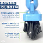 EVERSPROUT Grout Cleaning Brush Scrubber, Stiff V-Shaped Scrub Bristles Built - Image 2