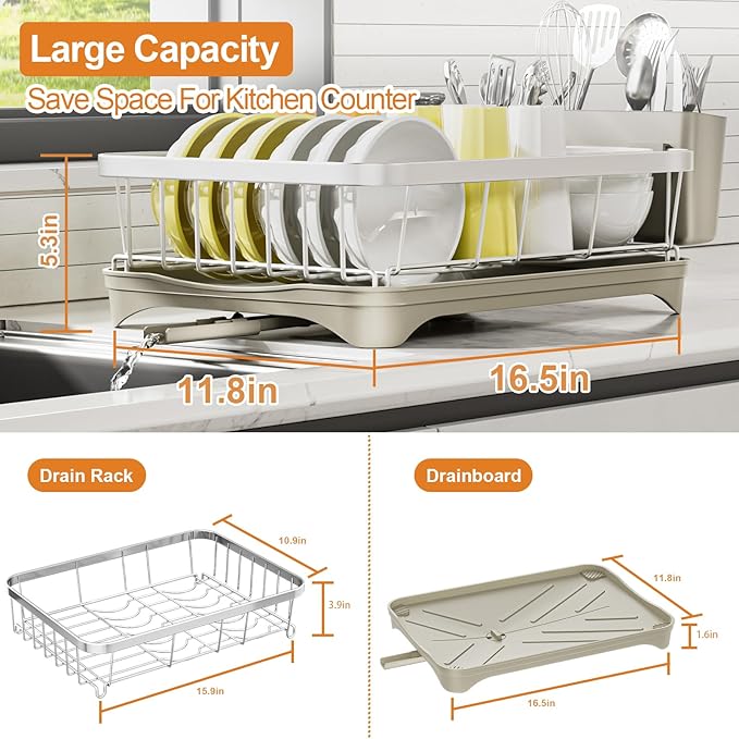 Stainless Steel Dish Drying Rack – 304 Grade Dish Racks - Image 2