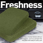 Casanero 6-Pack Silicone Scrubbing Sponges, Heavy-Duty, Non-Scratch | Reusable - Image 5