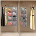 Dual Sided Hanging Closet Organizer Durable Socks Stocking Clothes Bra - Image 3