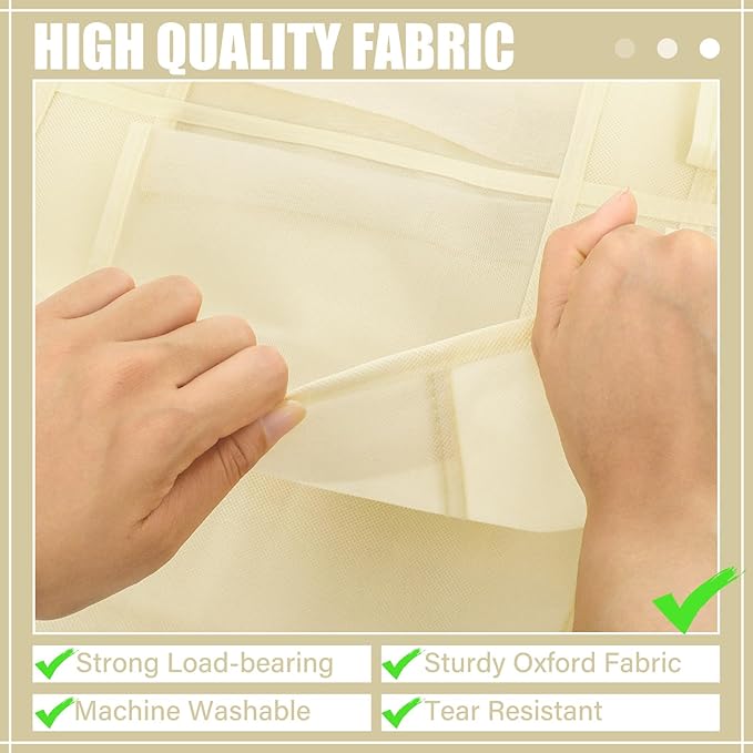 Windyun 40 Over the Door Shoe Organizer Large Breathable Mesh Pockets Hanging - Image 6