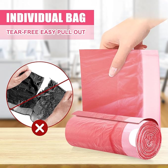 4 Gallon Trash Bags Drawstring 100 Count, JUKFITA Extra Strong Small Garbage - Image 3